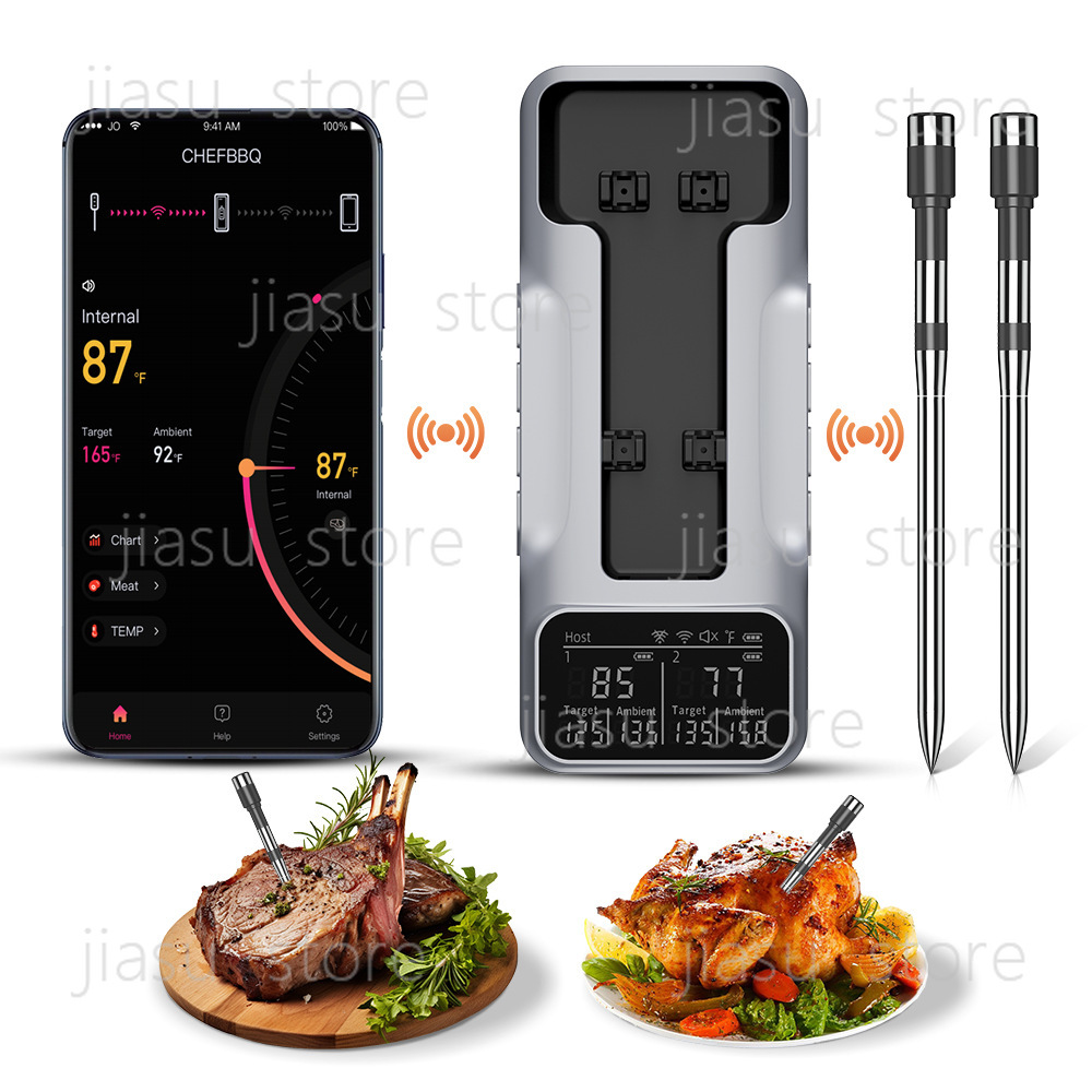 Home Cooking App - Модернизированный Bluetooth-термометр для барбекю 2026 года,