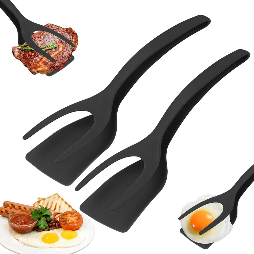 Home Cooking In French - Лопатка-зажим 2-в-1 для яиц, блинов, рыбы,