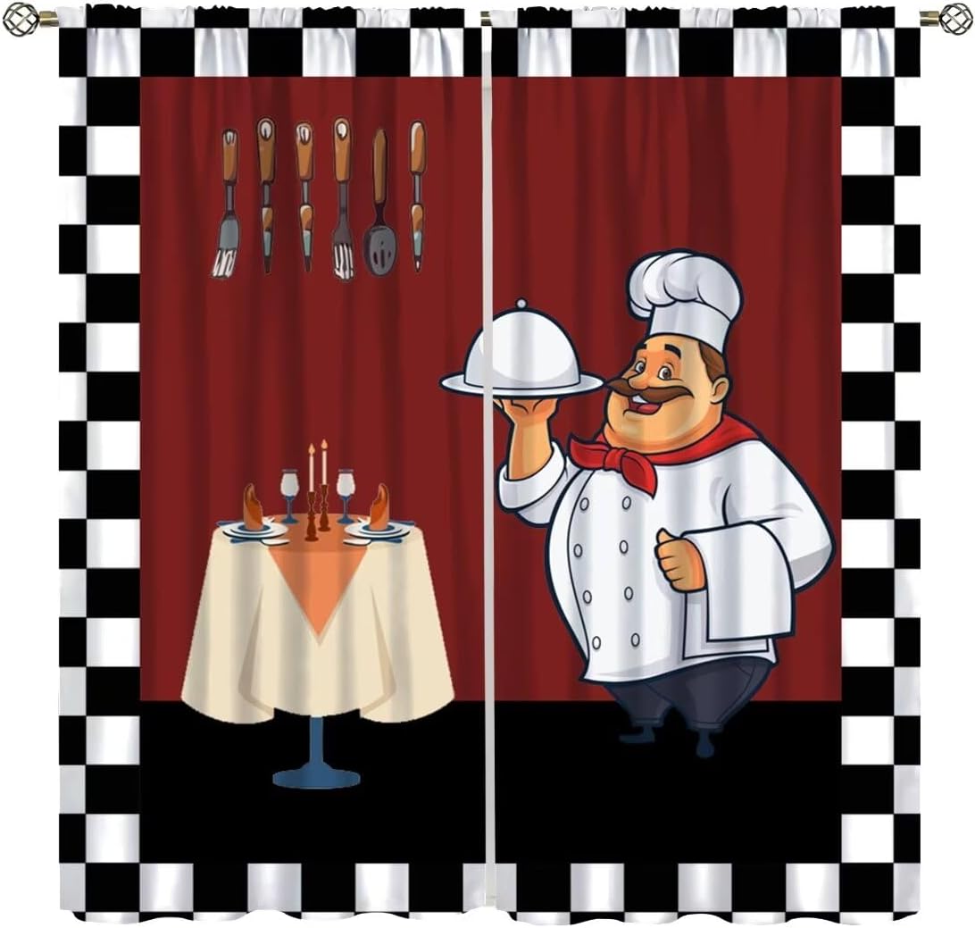 Кухонные шторы Fat Chef, шторы – обзор и цена Home Cooking In French
